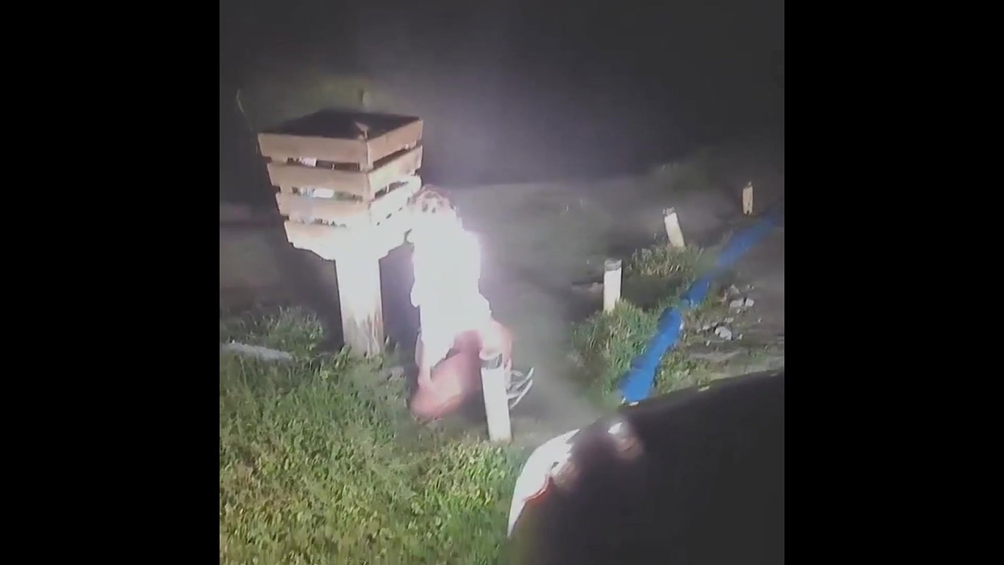 Bound and blindfolded slave in public_83a41946