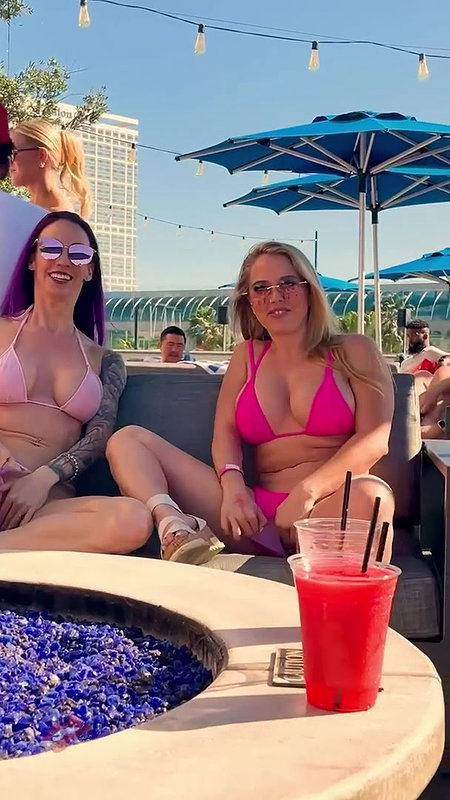 Exhibitionist Wife 24 – My friend Anjelica BIG TIT AND SHAVED PUSSY FLASHING a voyeur at a public beach while chatting with hubby on the phone_3534f54c