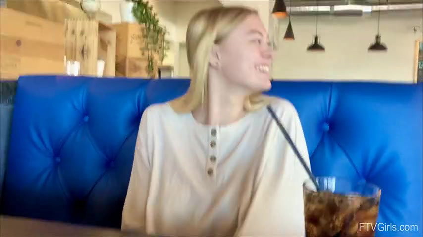 Girl films up her own black minidress and teases with her panties in public while I am driving_59594950