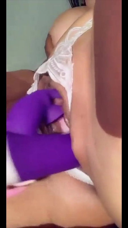 Hot busty girl in sexy panties dildoing pussy till orgasm on cam