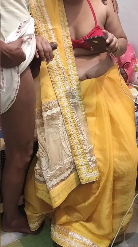 Sari with hot girl friend lovely figar.