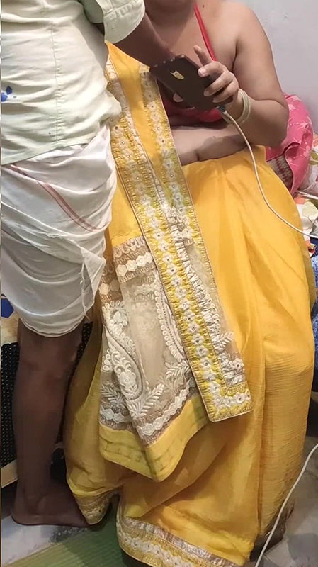 Sari with hot girl friend lovely figar.