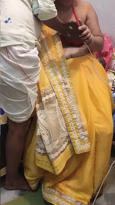Sari with hot girl friend lovely figar.
