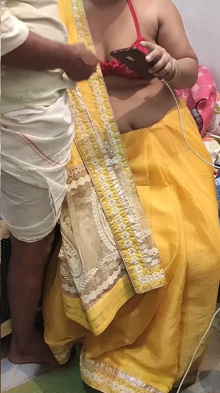 Sari with hot girl friend lovely figar.