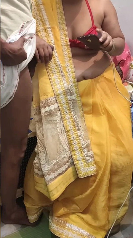 Sari with hot girl friend lovely figar.