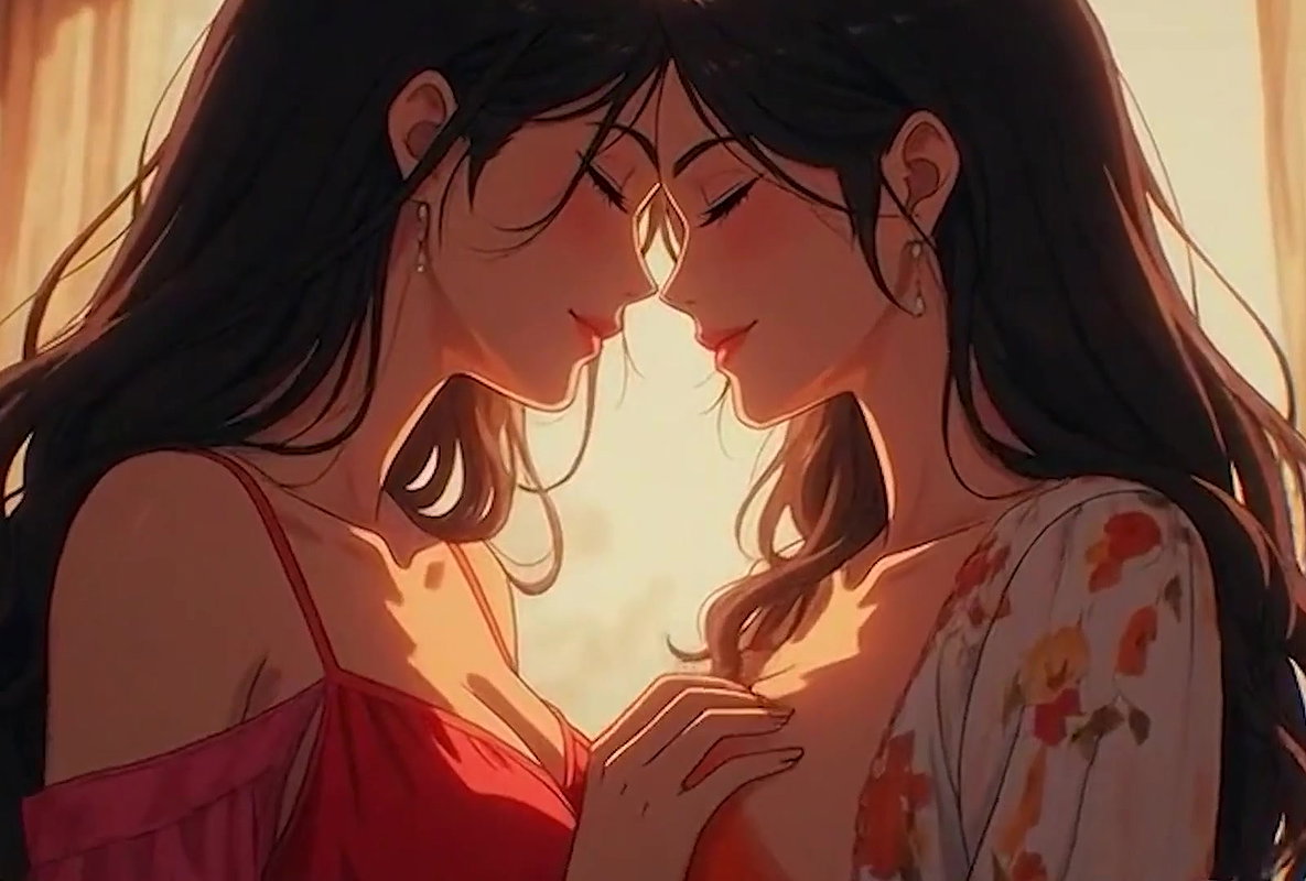 AI Generated Kissing Cartoon content, Uncensored video of 18 Year old Anime Girl, 3D Porn Cartoon on closeup by Kiidzy Animates
