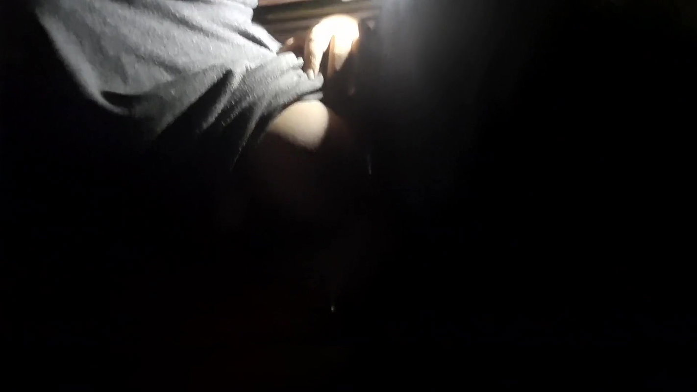 Topless on the bike at night – dare.