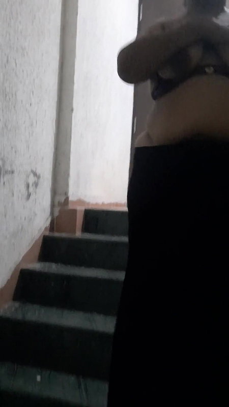 Wife Gets Naked In The Building And Starts Going Down.