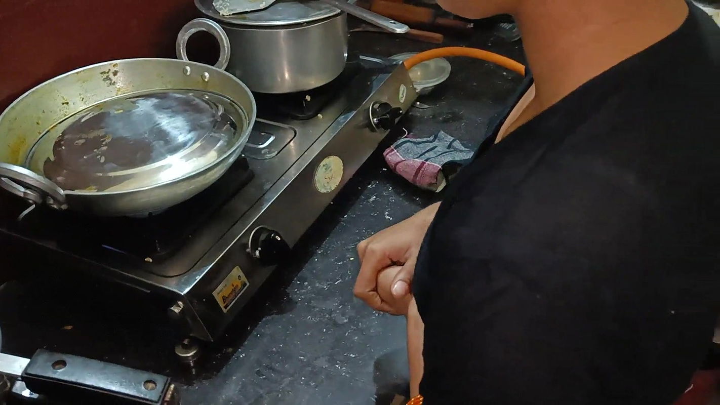 Hot desi wife kitchen fucking with dever