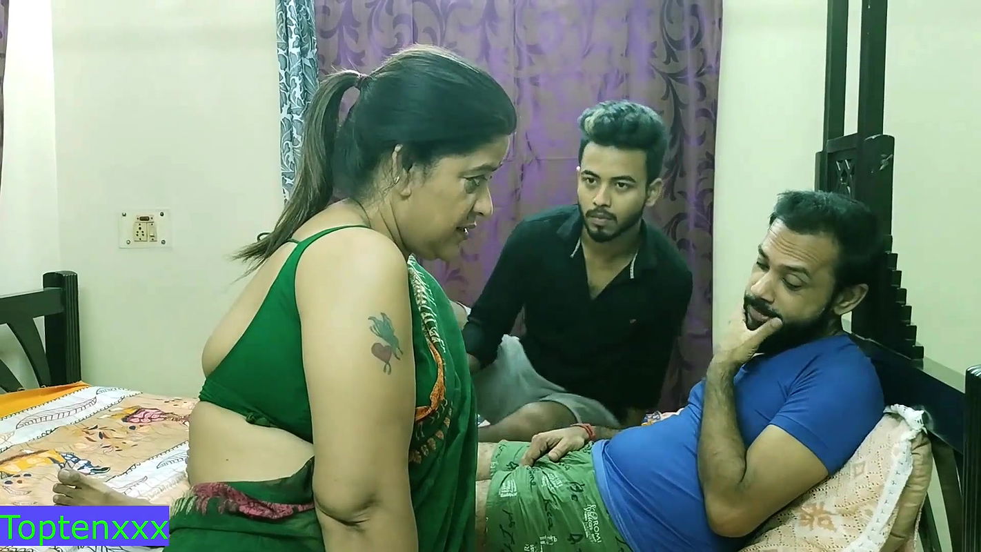 My step brother and me love our sexy hot milf maid!! First time threesome sex