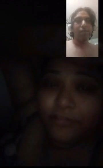 Desi Wife VC with Lover Showing Boobs