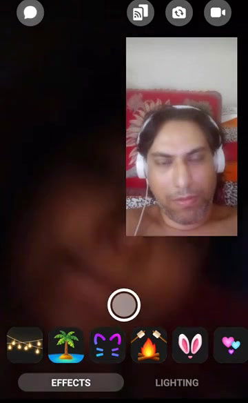 Desi Wife VC with Lover Showing Boobs