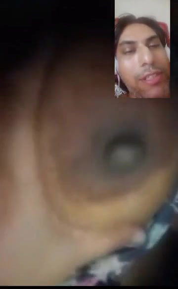 Desi Wife VC with Lover Showing Boobs