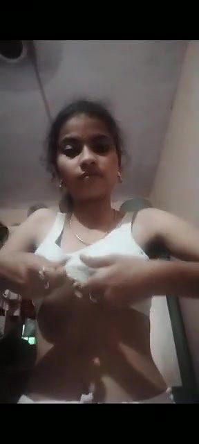 Cute girl making video for lover