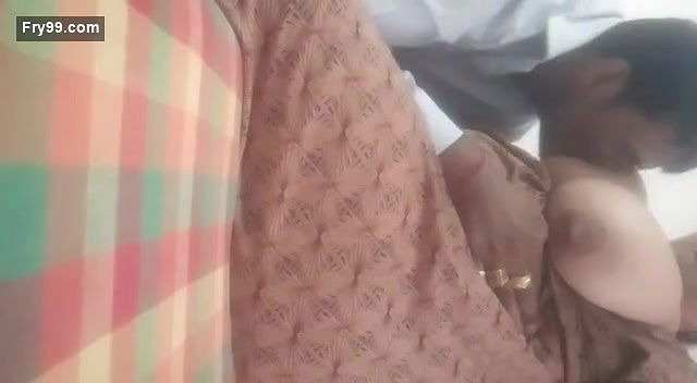 Hubby Sucking Wife Big Boobs