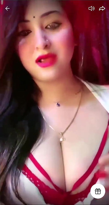 Sanjana Deep Cleavage Show on Tango Live