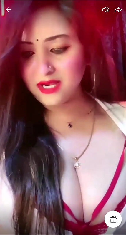 Sanjana Deep Cleavage Show on Tango Live