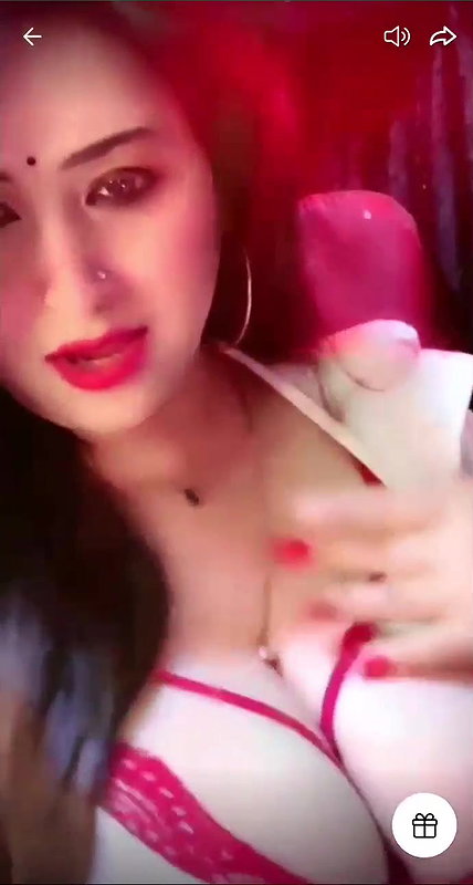 Sanjana Deep Cleavage Show on Tango Live