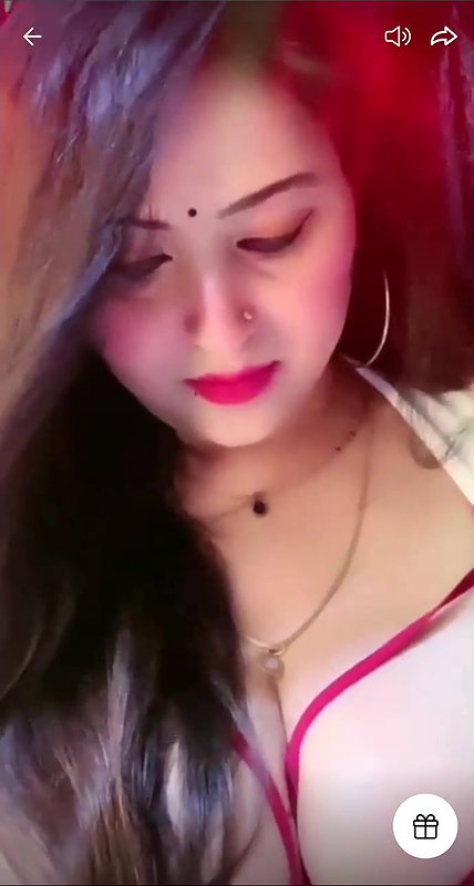 Sanjana Deep Cleavage Show on Tango Live
