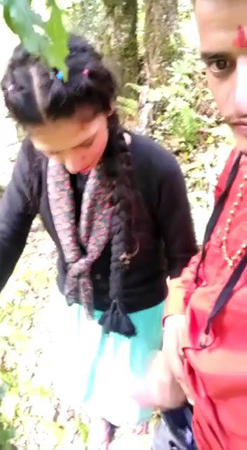 Beautiful Girl Giving HandJob Outdoor