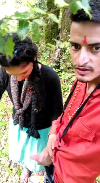 Beautiful Girl Giving HandJob Outdoor