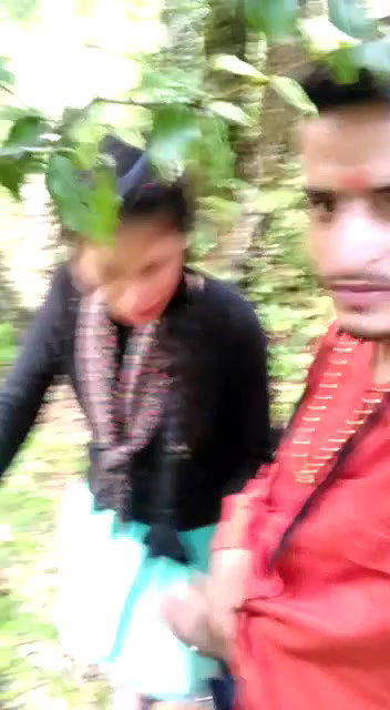 Beautiful Girl Giving HandJob Outdoor