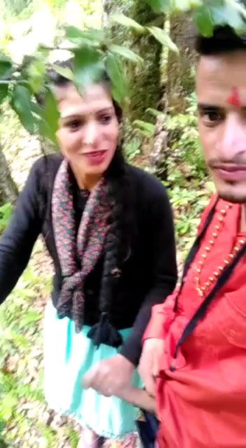 Beautiful Girl Giving HandJob Outdoor