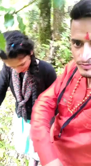 Beautiful Girl Giving HandJob Outdoor