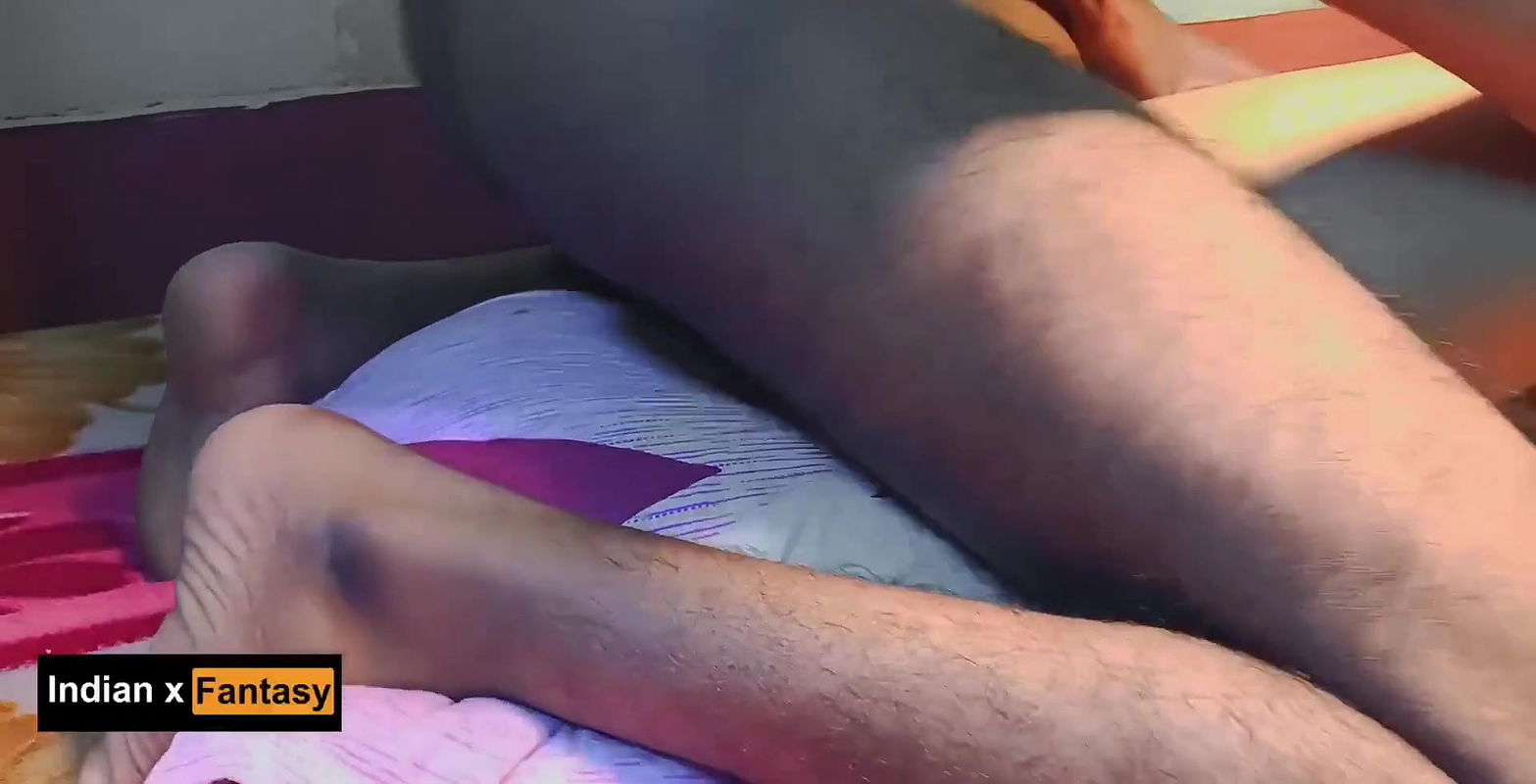 Hindi dirty talking couple watching porn videos and hard anal sex to her girlfriend.