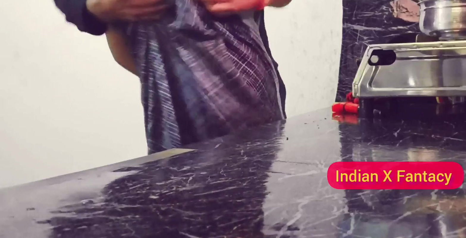 My naughty dever caught me in kitchen during cooking and fucked me hard in standing position