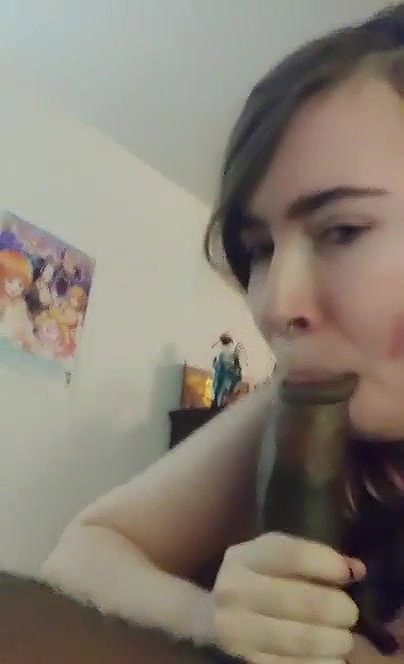 White Teen in a Open Relationship Sucking BBC