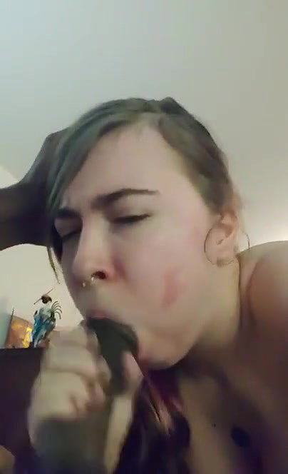 White Teen in a Open Relationship Sucking BBC