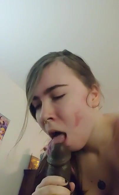 White Teen in a Open Relationship Sucking BBC
