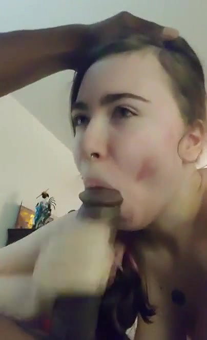 White Teen in a Open Relationship Sucking BBC