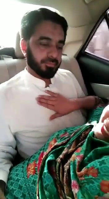 Paki Couple Enjoying in Car