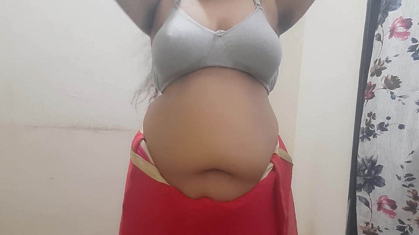 desi Indian naughty horny wife stripping out of saree part 1