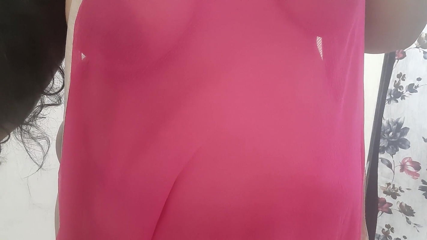 desi Indian naughty horny wife stripping out of saree part 2.