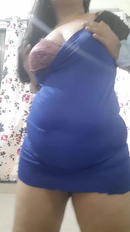 desi kinky naughty hot wife getting ready for late night party.