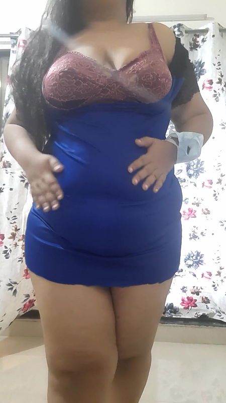 desi kinky naughty hot wife getting ready for late night party.