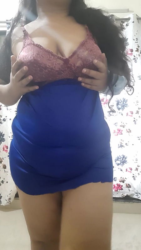 desi kinky naughty hot wife getting ready for late night party.