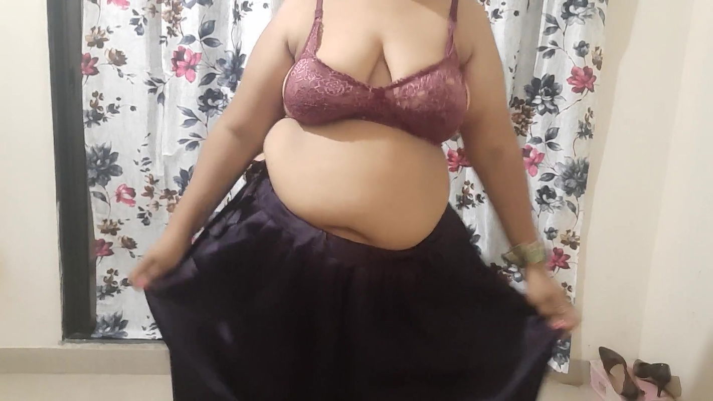 horny big boobs Indian bhabhi getting ready for her sex night part 1.