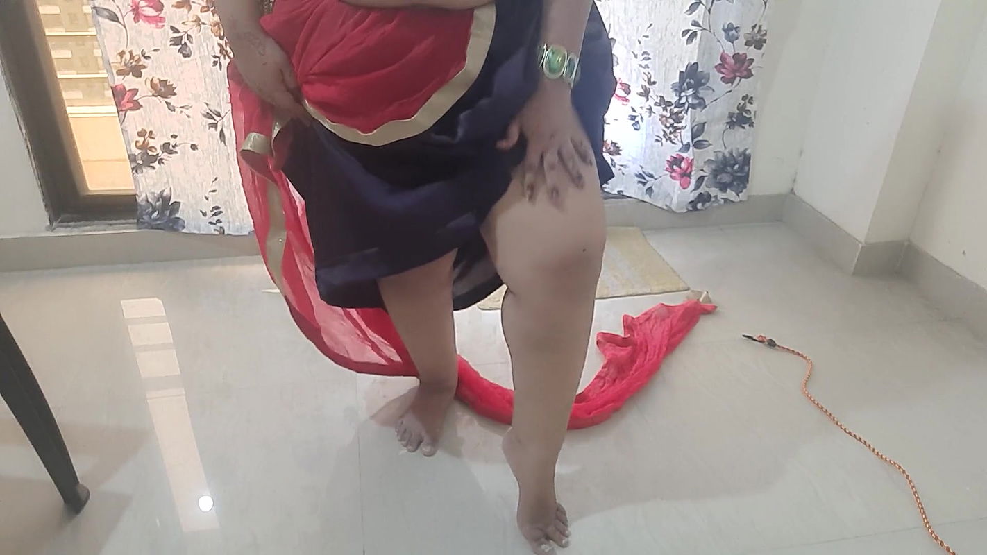 Horny Indian naughty bride getting ready for her suhaagrat.