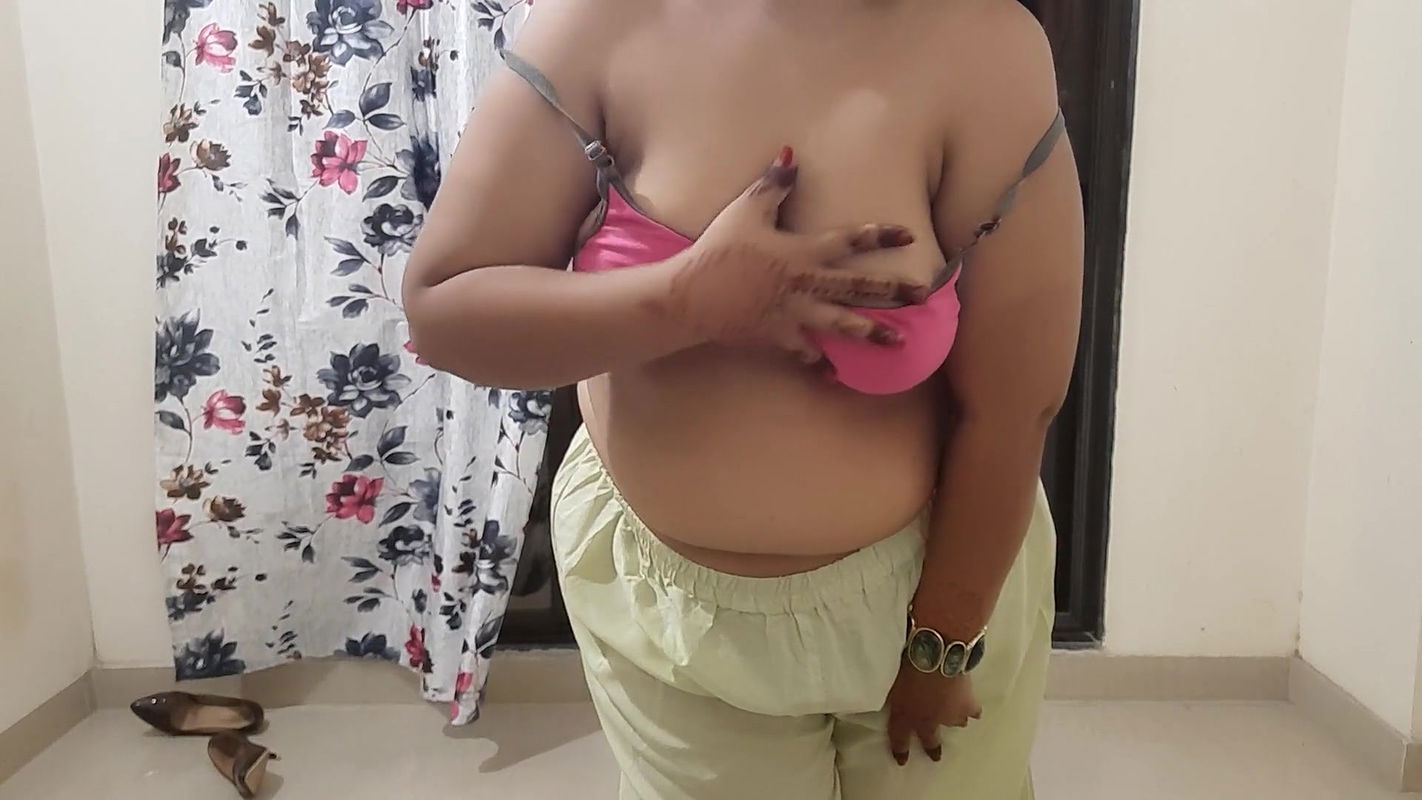 Indian desi sexy horny bhabhi getting ready for her suhagrat part 2.