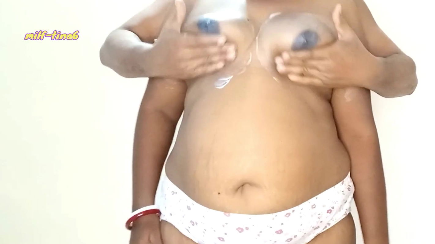 Wife and husband boobs massage with breast increasement oil.and anal sex.