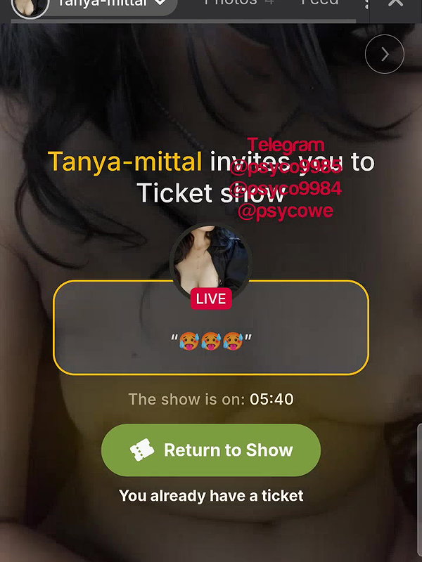 Tanya-mittal Pvt show Fingering 1