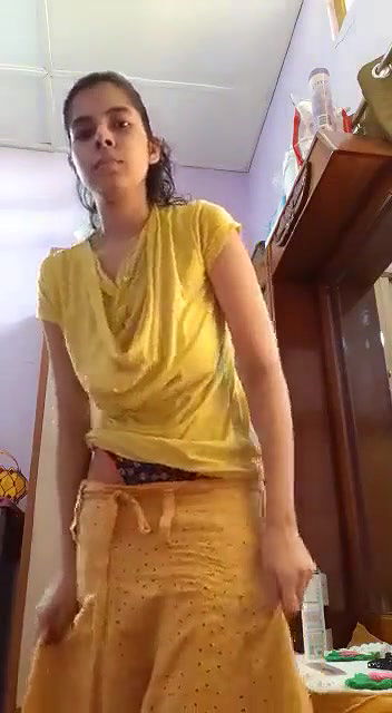 Cute Girl Records Herself Dressing & Showing Her Boobs