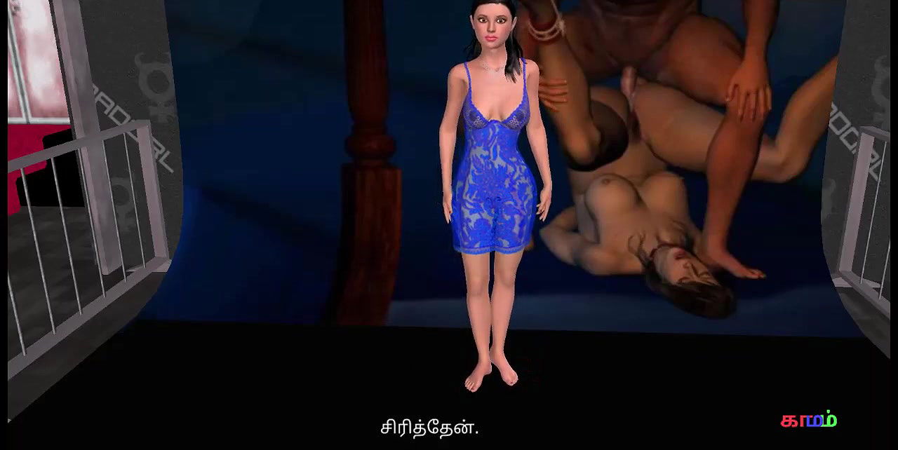 Ammavum makanum Tamil kama kathai animated cartoon video of a beautiful girl looks like Indian girl’s sexy posing.