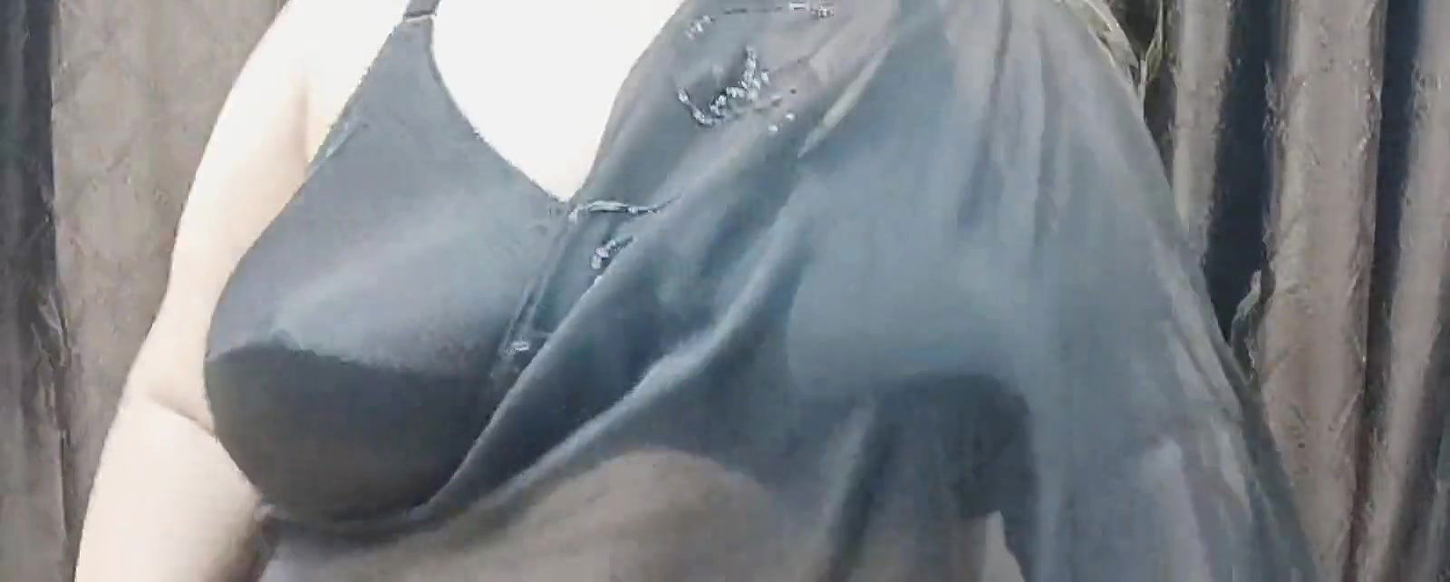 Black Saree Black Bra on Black Firday.