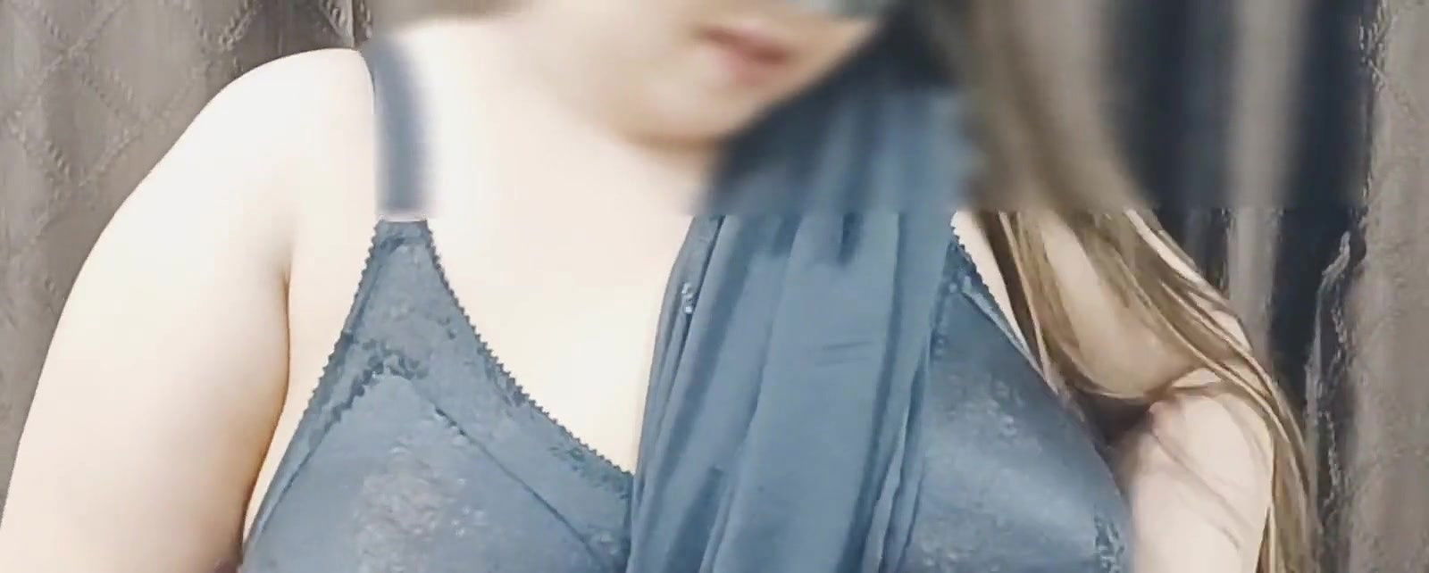 Black Saree Black Bra on Black Firday.