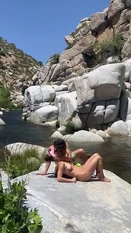 Stepsister gives nude blowjob to stepfather on a public beach_684e3aed